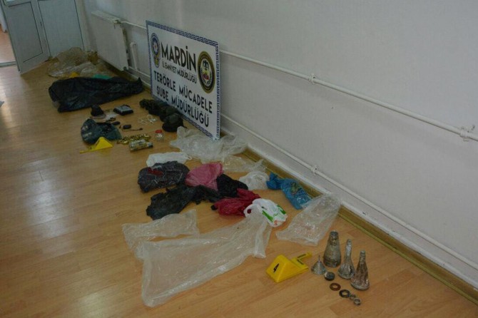 Mardin’de patlayıcı ve mühimmat bulundu