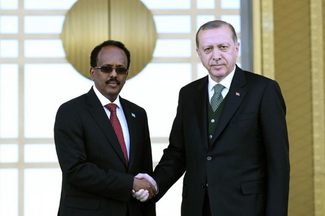 Somali Cumhurbaşkanı Farmajo Cumhurbaşkanlığı Külliyesinde
