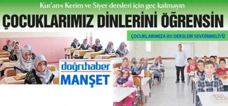 Çocuklarımız Dinlerini Öğrensin