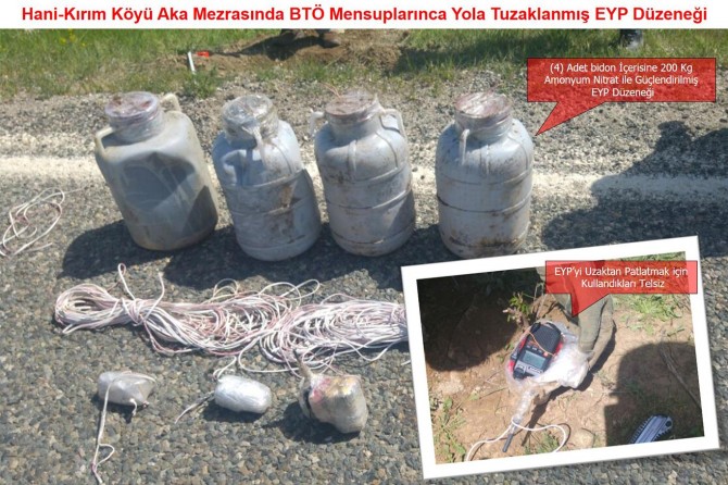 Diyarbakır’da 500 kilo patlayıcı imha edildi