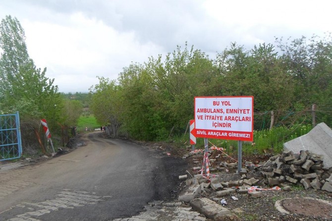 Bingöl'de yol düzenlemesi yapıldı
