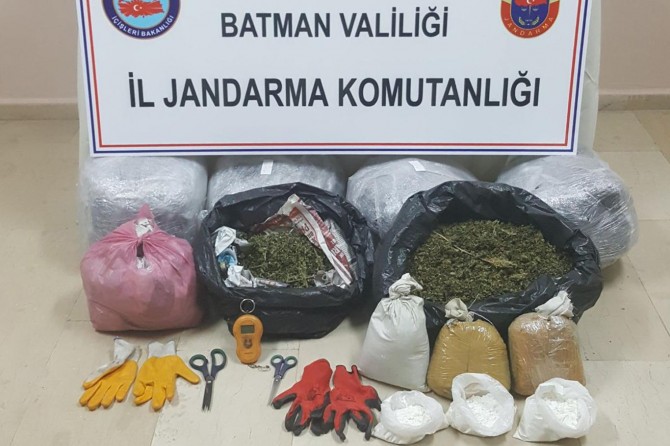 Batman'da uyuşturucu ele geçirildi