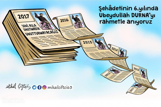 6 sal ji ser şehidiya Ubeydullah Durna derbas bûn lê hêj qatil nehatin girtin