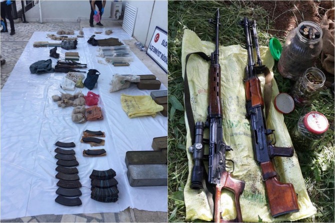Şırnak'ta PKK'ya ait silah ve mühimmat ele geçirildi