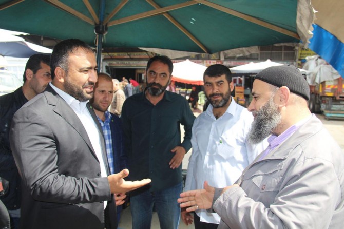 HÜDA PAR'dan hal esnafına ziyaret