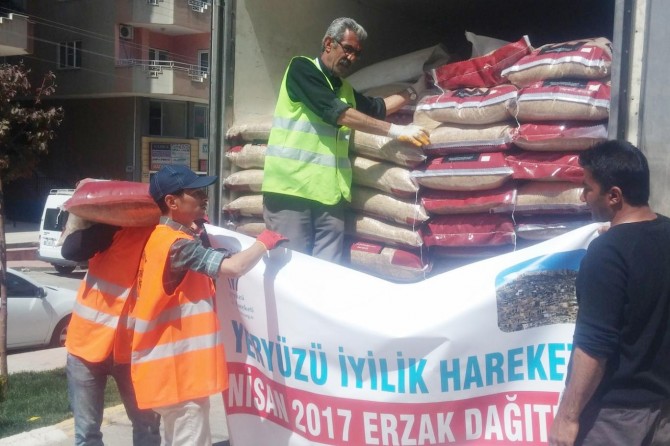 Ramazan öncesi Suriyeli ailelere yardım