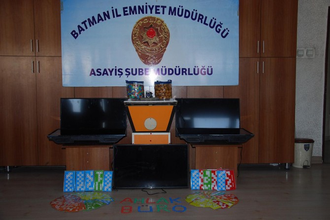 Batman’da kumar oynatan işyerleri kapatıldı