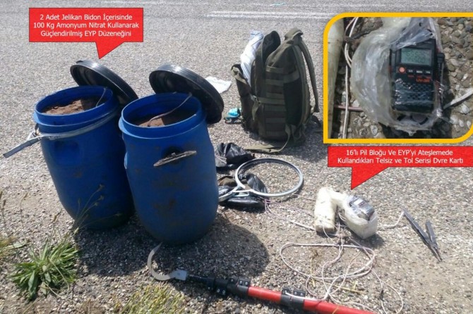 Diyarbakır'da yola tuzaklanan patlayıcılar imha edildi