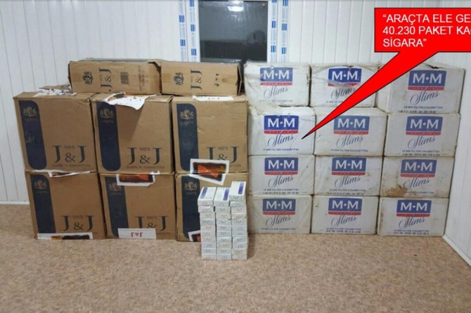 Şırnak'ta kaçak sigara operasyonu
