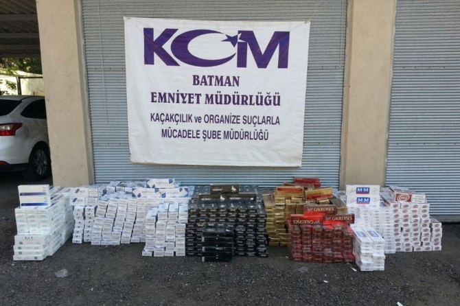 Batman’da kaçak sigara ele geçirildi
