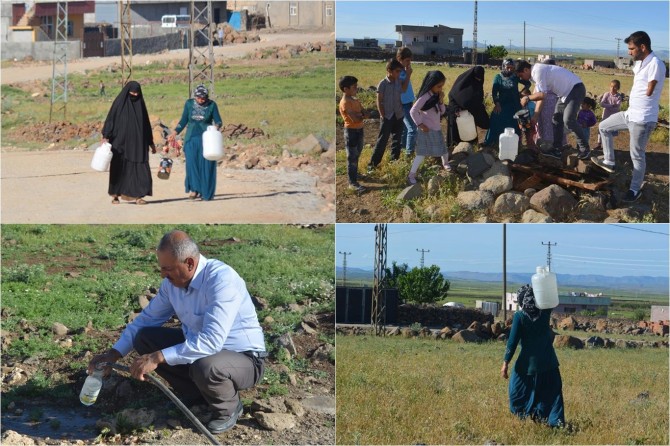 Suları kesilen köylüler Dicle EDAŞ'a tepkili