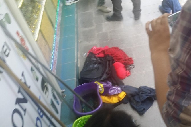Diyarbakır’da şüpheli çantadan elbise çıktı