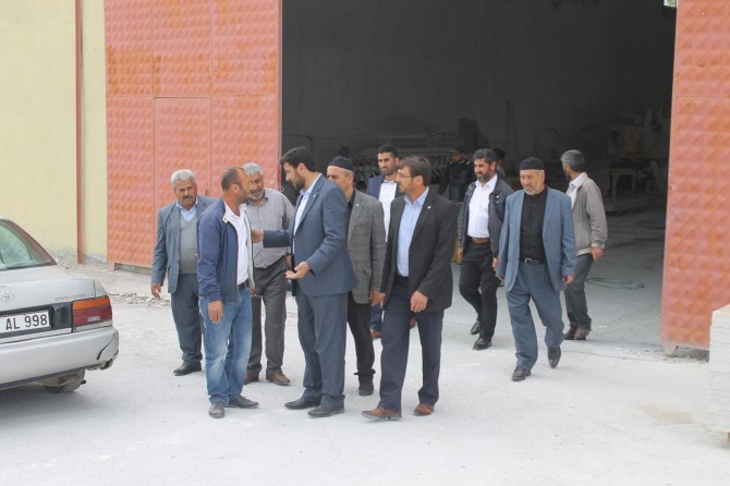 HÜDA PAR Muş'ta Organize Sanayi Bölgesinde incelemelerde bulundu