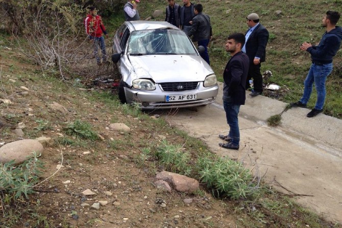 Elazığ Palu'da etkili olan dolu kazaya neden oldu
