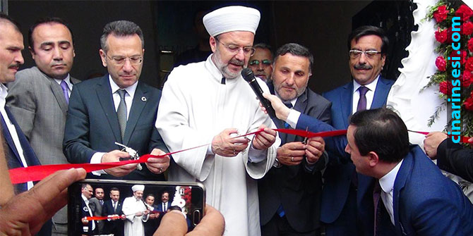 Diyanet İşleri Başkanı Mehmet Görmez Çınar’da açılış törenine katıldı