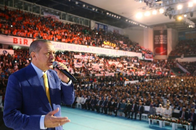 Cumhurbaşkanı Erdoğan 989 gün sonra yine aynı salonda konuştu