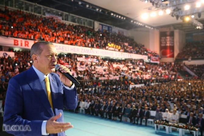 President Erdoğan speaks in the same hall again after 989 days