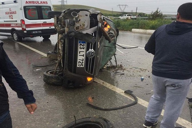 Elazığ’da trafik kazası: Bir yaralı