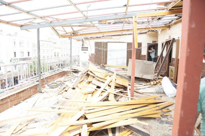 Şanlıurfa Eyyübiye’de kaçak yapı yıkıldı