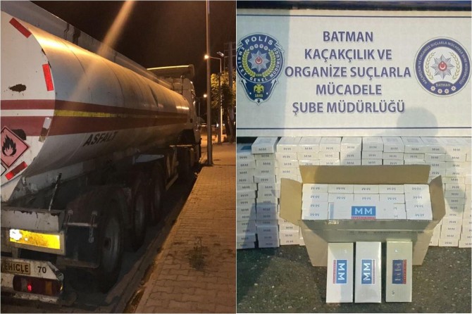 Kaçak sigara mazot ve oyuncak ele geçirildi