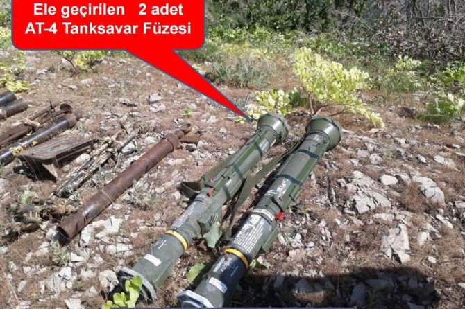 Şırnak'ta tanksavar füzesi ele geçirildi