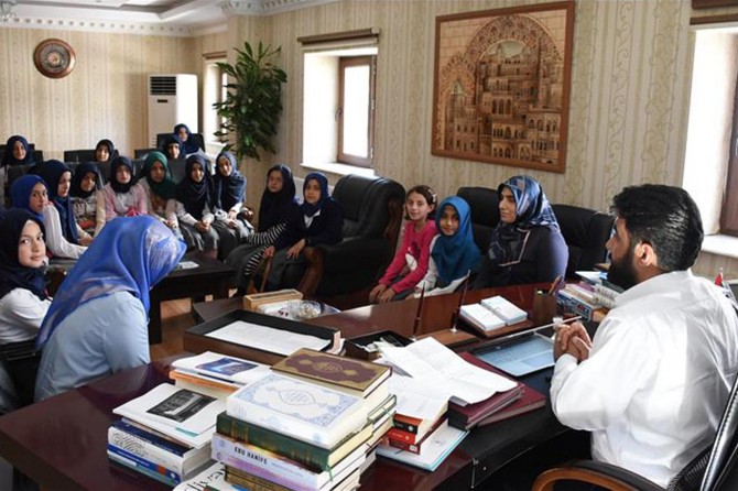 Minik hafizelerden Mardin Müftüsüne ziyaret