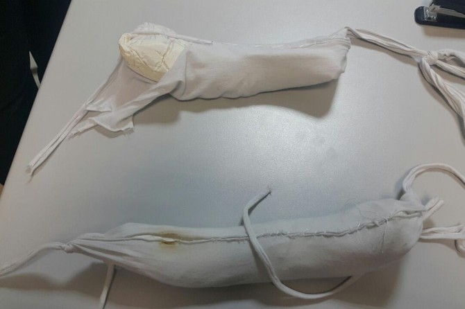 Üzerindeki eroinle uçağa binecekti