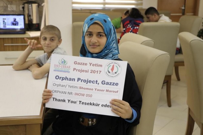 IHO Ebrar Gazze’li yetimleri unutmuyor