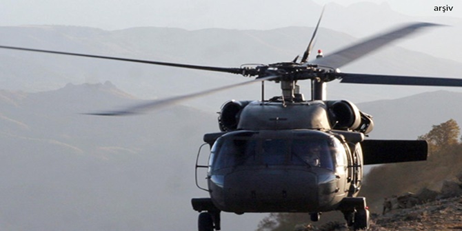 Şırnak Uludere'de helikopter düştü