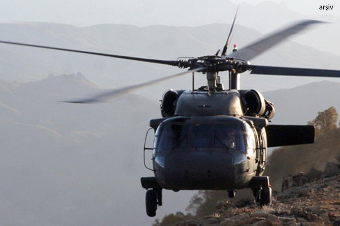 Düşen askeri helikopterde bulunan 13 kişi hayatını kaybetti