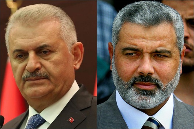 Başbakan Yıldırım'dan İsmail Haniye’ye tebrik telefonu