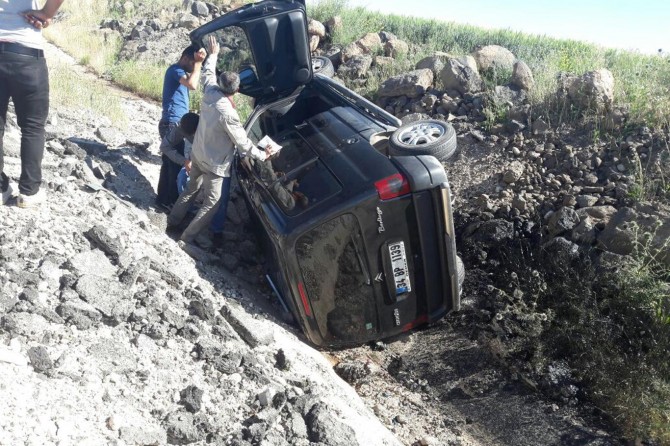 Diyarbakır-Mardin-Batman yolunda trafik kazası: 2 yaralı