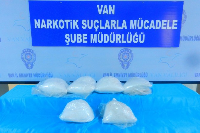 Van'da eroin yakalandı