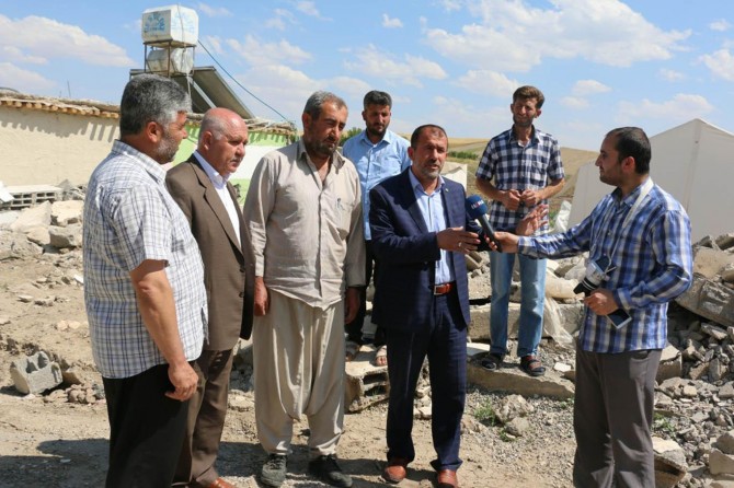 HÜDA PAR’dan Samsatlı depremzedelere ziyaret