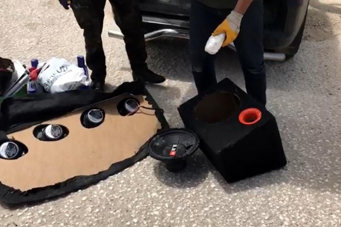 Gaziantep’te hoparlöre gizlenmiş uyuşturucu ele geçirildi