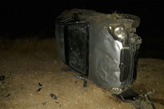 Virajı alamayan otomobil şarampole yuvarlandı: Bir yaralı