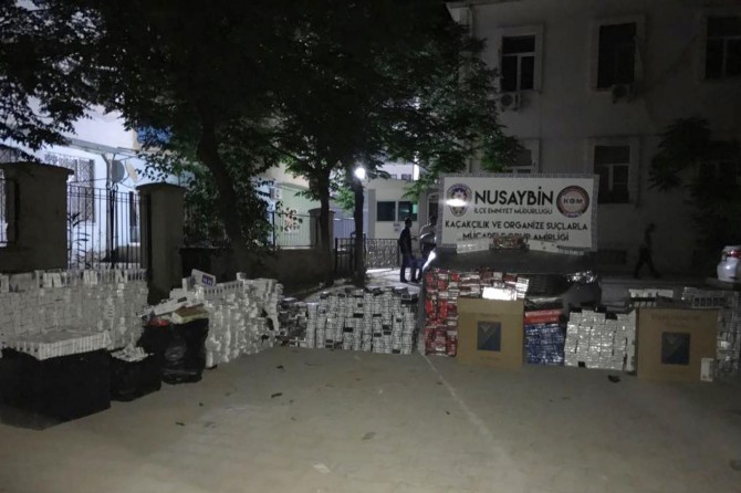 Mardin’de kaçak sigara operasyonları