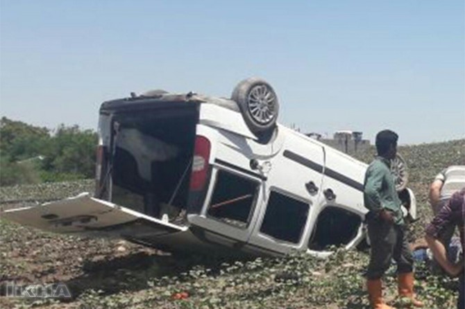 Li Diyarbekirê qezaya trafîkê: Miriyek û 2 birîndar