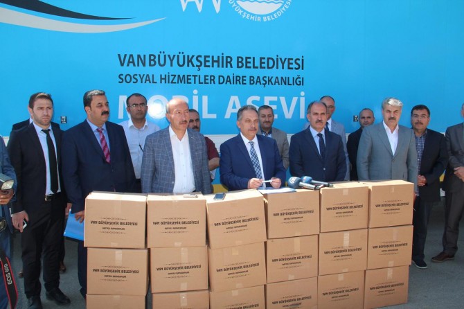 Van Büyükşehir Belediyesinden sosyal yardım faaliyetleri