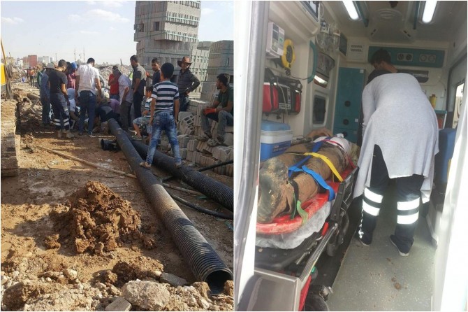 ​Mardin Nusaybin'de TOKİ alanında göçük: 1 yaralı foto