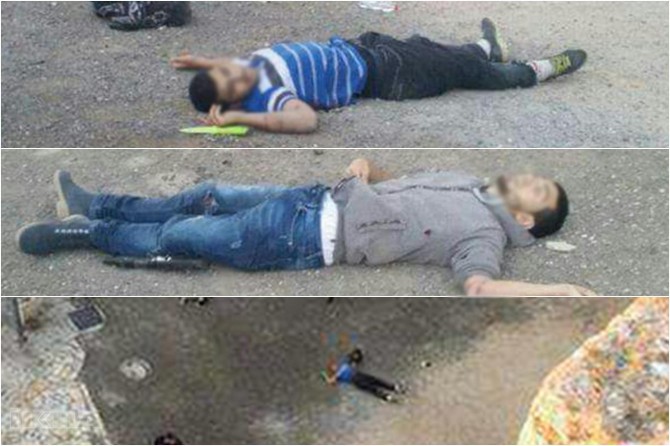 Eskerên rejîma terorê 3 xortên Filistînî qetil kirin