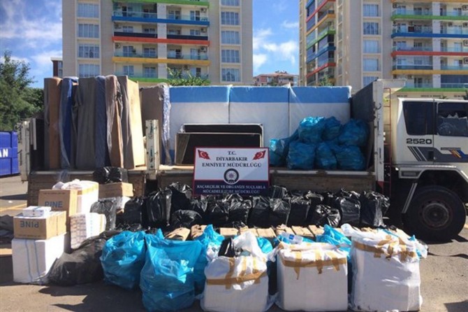 Diyarbakır’da kaçak sigara operasyonu