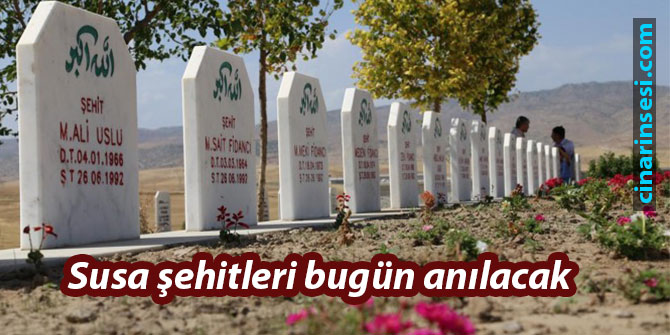 Susa şehitleri bugün anılacak