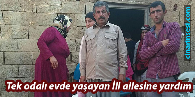 Mardin'de tek odalı evde yaşayan İli ailesine yardım