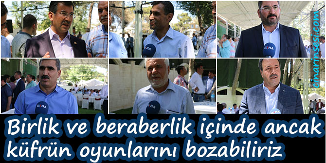 Birlik ve beraberlik içinde ancak küfrün oyunlarını bozabiliriz