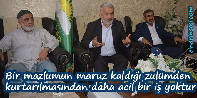 Bir mazlumun maruz kaldığı zulümden kurtarılmasından daha acil bir iş yoktur