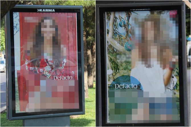 Diyarbakırlılardan müstehcen içerikli reklam afişlerine tepki