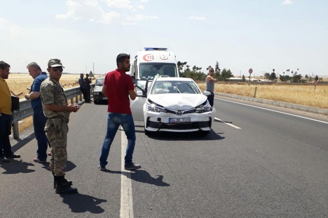 Mardin Nusaybin'de trafik kazası: 3 yaralı