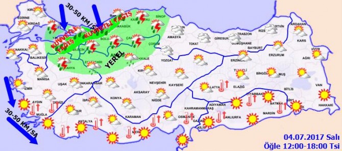 Türkiye geneli hava durumu