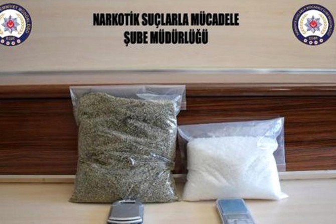 Gaziantep’te uyuşturucu operasyonu: 2 gözaltı